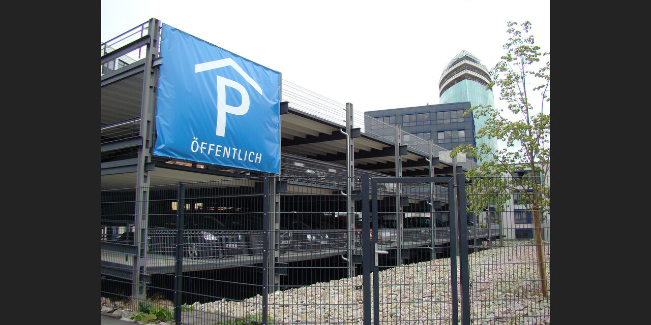 Grafikmanufaktur MP Design | Parkhausbanner
