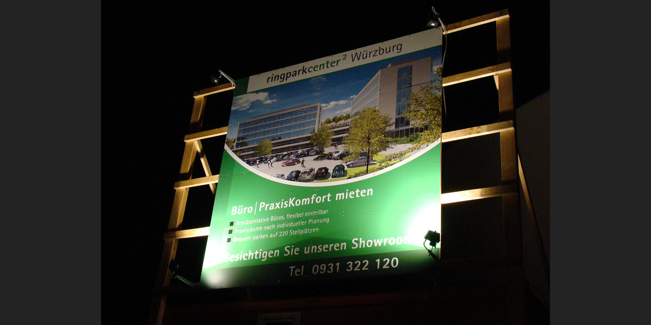 Grafikmanufaktur MP Design | Großflächentafel Bader Immobilien